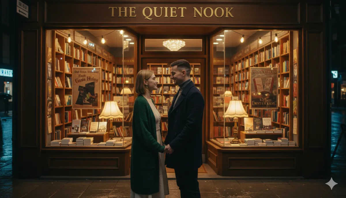 Bookstore Night Entrance